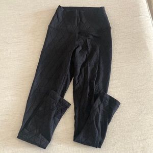 DYI black quilted leggings